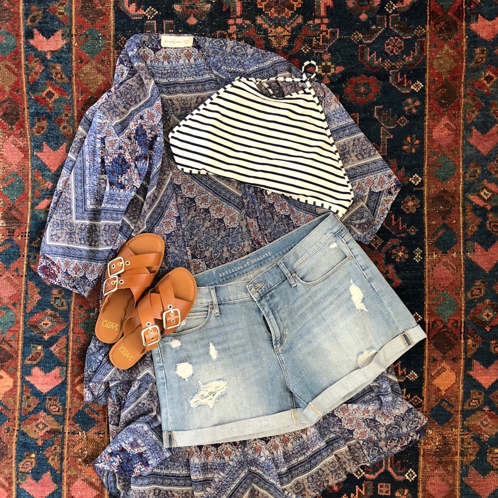 Articles of Society Distressed Denim Shorts
